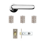 Deanta Parga Latch Kit Polished Chrome Finish