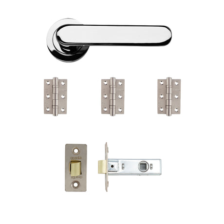 Deanta Parga Latch Kit Polished Chrome Finish