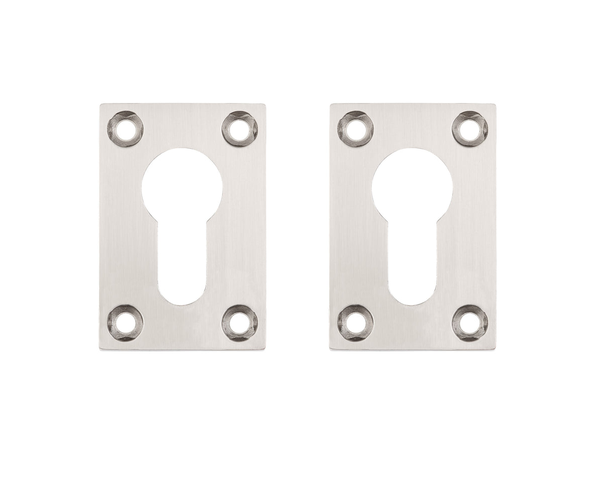Deanta Slim Escutcheon (Pair) Satin Nickel Chrome