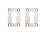 Deanta Slim Escutcheon (Pair) Satin Nickel Chrome