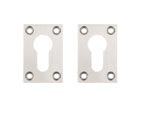 Deanta Slim Escutcheon (Pair) Satin Nickel Chrome