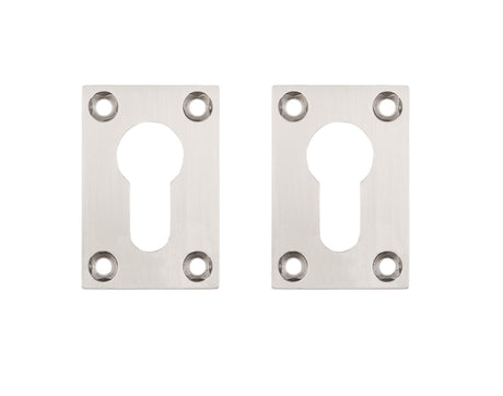 Deanta Slim Escutcheon (Pair) Satin Nickel Chrome