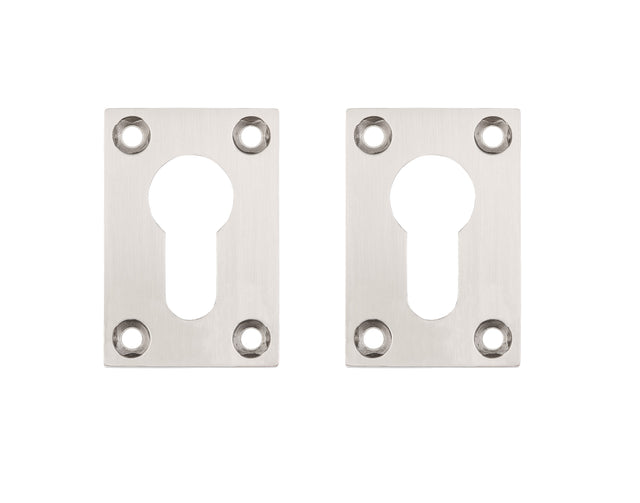 Deanta Slim Escutcheon (Pair) Satin Nickel Chrome