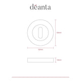 Deanta Escutcheon (Pair) Matt Antique Brass
