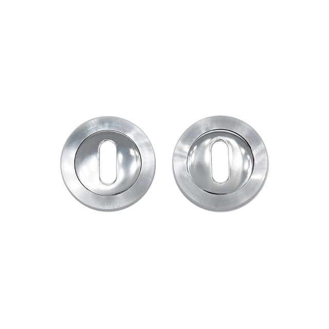 Deanta Escutcheon (Pair) Matt Polished Chrome