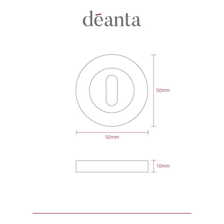 Deanta Escutcheon (Pair) Matt Polished Chrome