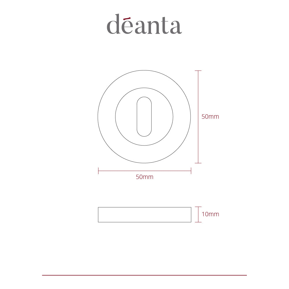 Deanta Escutcheon (Pair) Satin Nickel
