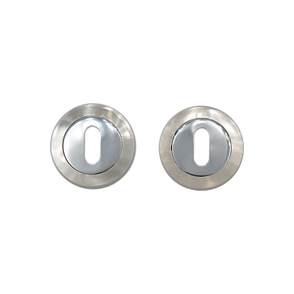 Deanta Escutcheon (Pair) Satin Nickel Chrome
