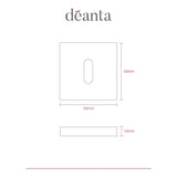 Deanta Escutcheon (Pair) Satin Nickel