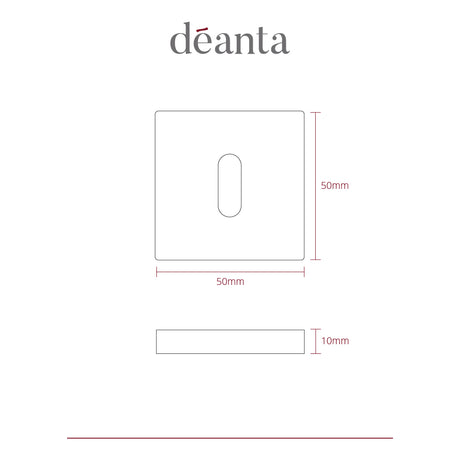 Deanta Escutcheon (Pair) Satin Nickel