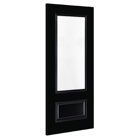 Deanta Sandringham Black Finish Glazed FD30 FSC