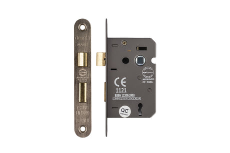 Deanta 3 Lever Mortice Sash Lock Satin Nickel