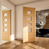 Deanta Seville Prefinished Oak Glazed 4L Slanted FSC