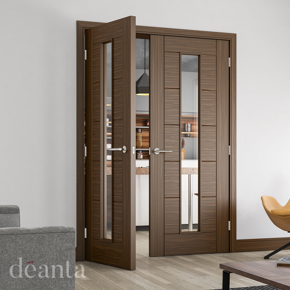 Deanta Seville Prefinished Walnut Glazed 1L FD30 FSC