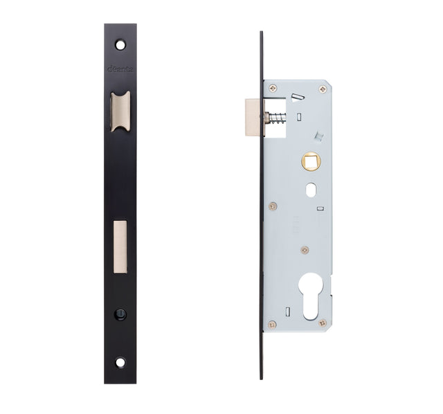 Deanta Slim Euro Profile Sashlock Black Steel