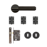 Deanta Sparta Mortice Kit Matt Black Finish