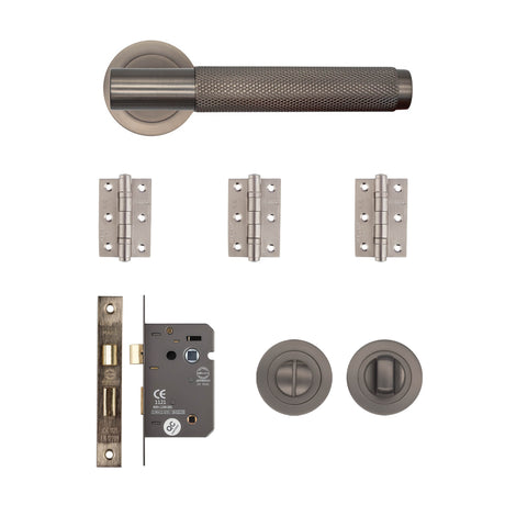 Deanta Sparta Bathroom Kit Matt Satin Black Nickel