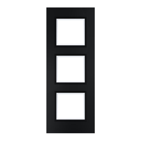 Deanta Trinity Black Prefinished Bevelled Glaze FSC