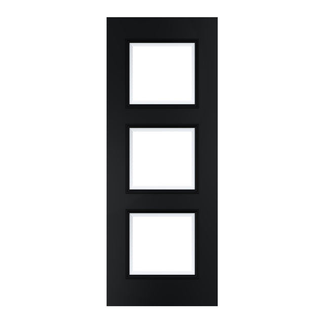 Deanta Trinity Black Prefinished Bevelled Glaze FSC