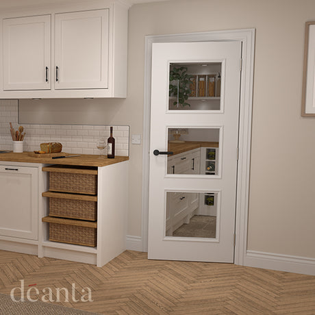 Deanta Trinity White Primed Bevelled Glaze FSC