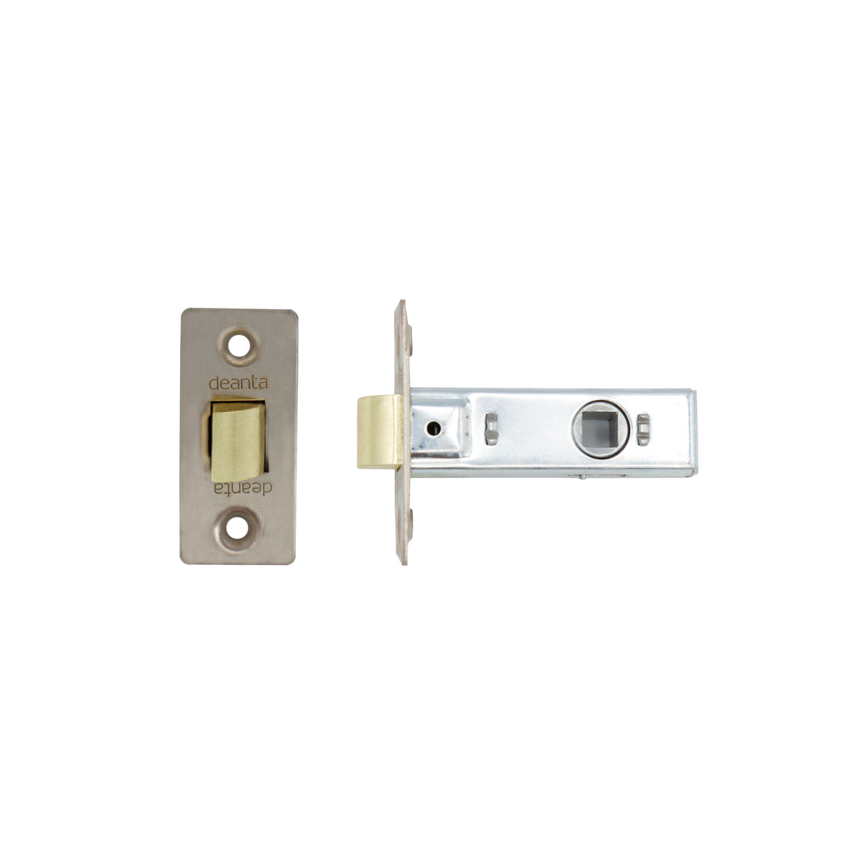 Deanta Tubular Latch Satin Nickel Non-Fire Rated