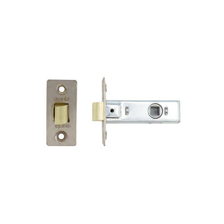 Deanta Tubular Latch Satin Nickel Non-Fire Rated
