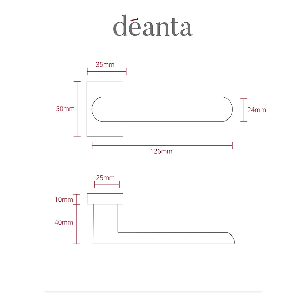 Deanta Juno Matt Black Urban Handle