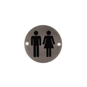 Deanta 3" Round Steel Unisex Sign