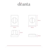 Deanta Urban Thumbturn Set Satin Nickel Chrome