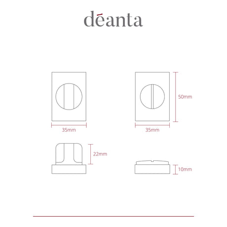 Deanta Urban Thumbturn Set Satin Nickel Chrome