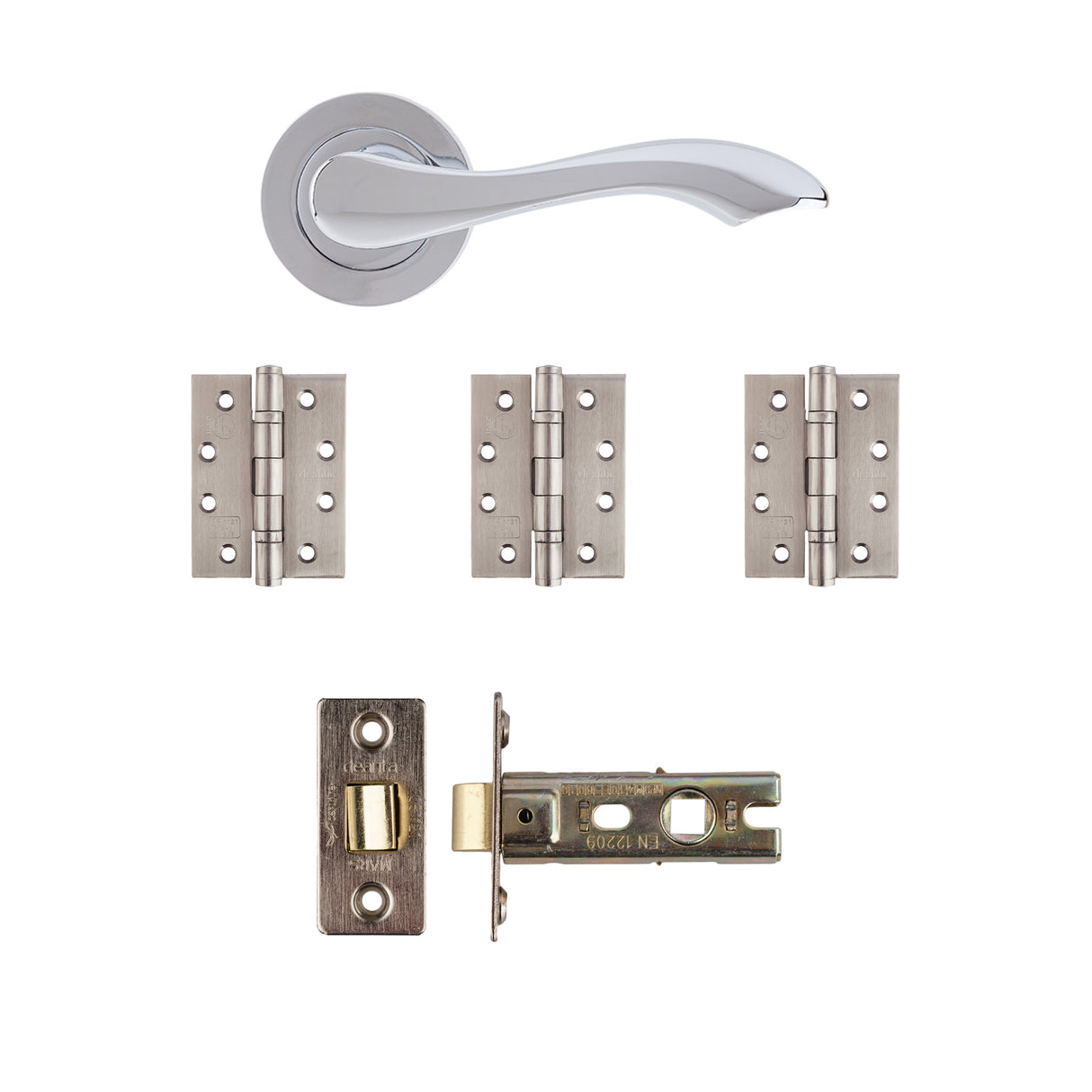 Deanta Veritas Latch Kit Polished Chrome Finish