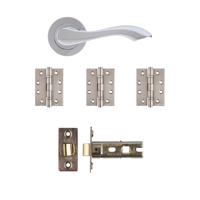 Deanta Veritas Latch Kit Polished Chrome Finish