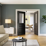 Deanta Windsor Black Prefinished Glazed FD30 FSC